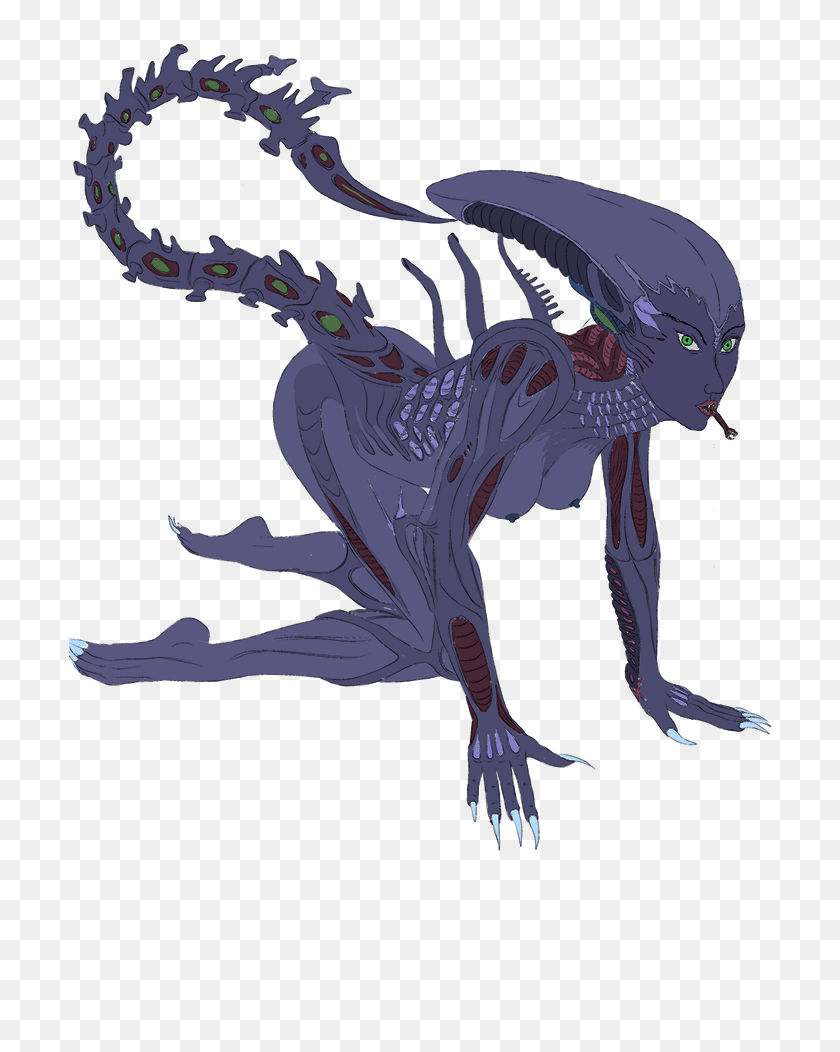 702x992 Alien Xenomorph Hybrid Thing - Xenomorph PNG