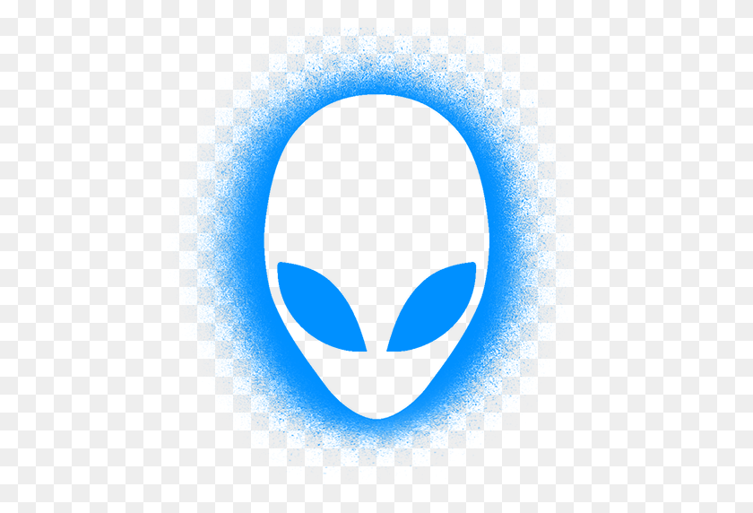 512x512 Alienware Logo Spray Paint - Spray Paint PNG