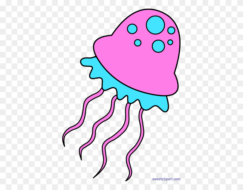 409x600 All Clip Art Archives - Jellyfish Clipart Black And White