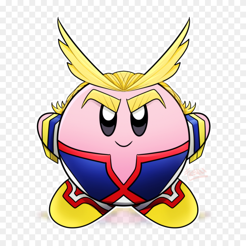 894x894 All Might Kirby Bokunoheroacademia - Boku No Hero Academia Png