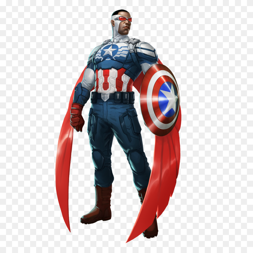 2048x2048 All New Captain America Comes To Marvel Puzzle Quest! Demiurge - Captain America PNG
