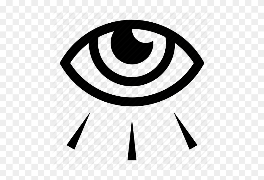 512x512 All Seeing Eye, Eye, Illuminati, Light, Occult, See, Sight Icon - Illuminati Eye PNG