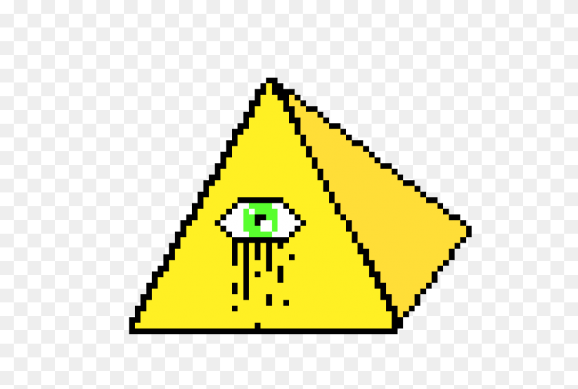 940x610 El Ojo Que Todo Lo Ve Pixel Art Maker - Ojo Illuminati Png