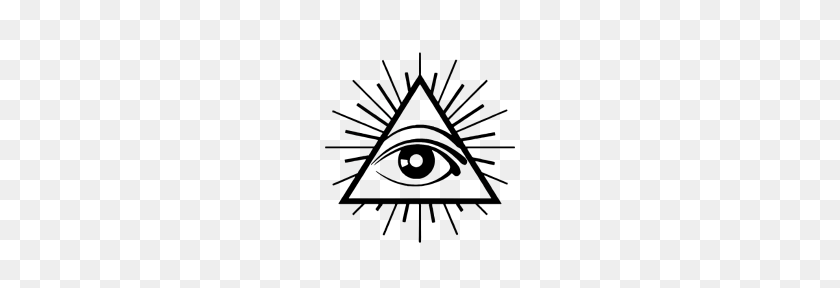 190x228 All Seeing Eye Printed Conspiracy Illuminati Cult - All Seeing Eye PNG