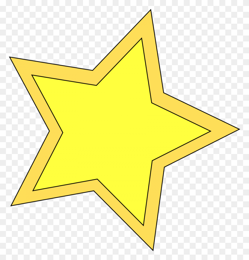 858x900 Все Звезды Картинки - Контур Звезды Клипарт