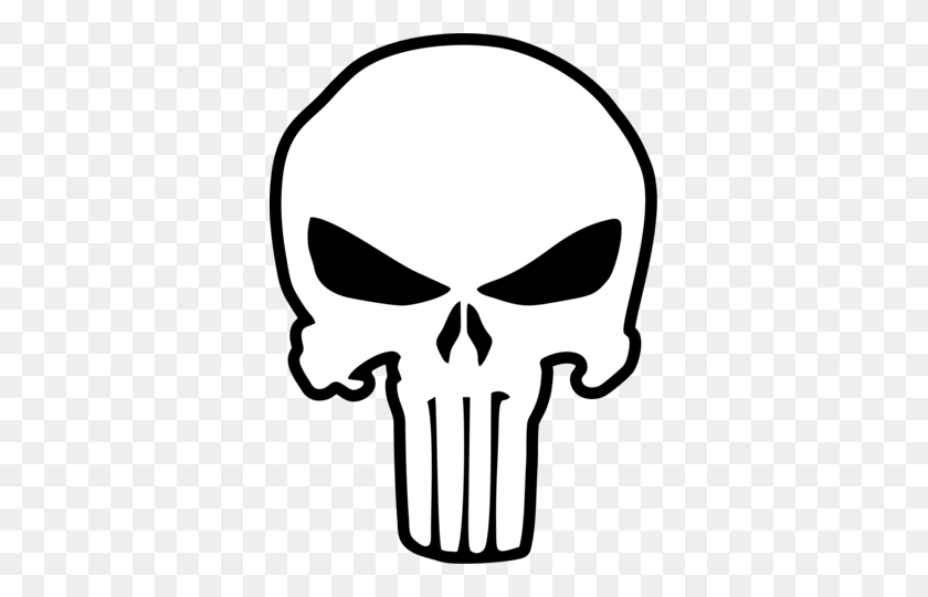 351x480 All Tactical Gear Junkie - Punisher Skull Клипарт