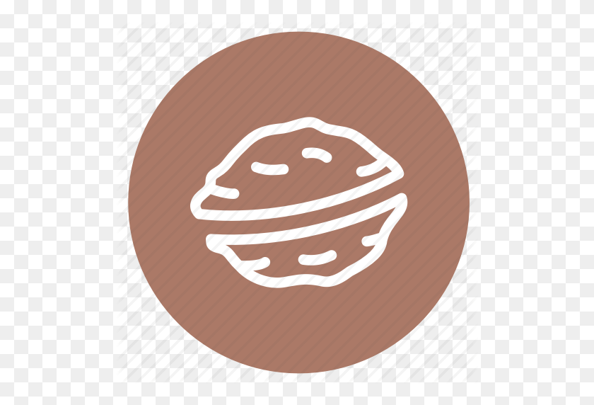 512x512 Allergens, Cooking, Dessert, Food, Nuts, Nutshell, Walnuts Icon - Walnuts PNG