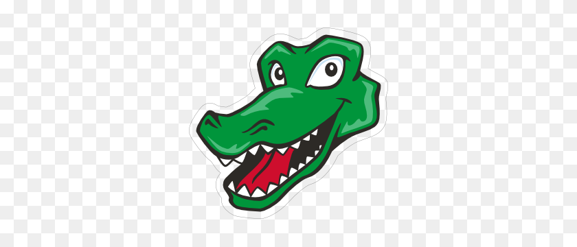 300x300 Alligator Crocodile Stickers Decals Weatherproof Long Lasting - Crocs Clipart