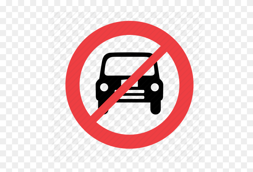 512x512 Allowed, Car, Forbidden, No, Not, Prohibited, Sign Icon - Prohibited Sign PNG