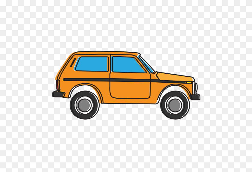 512x512 Allroad, Avtovaz, Car, Lada, Niva, Oldcar, Side Icon - Old Car Png