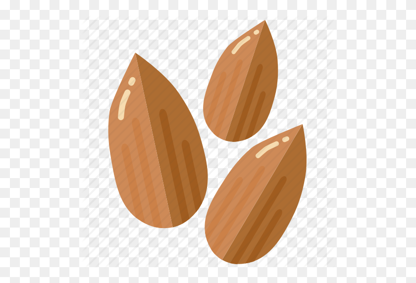 512x512 Almond, Almonds, Ingredient, Nut, Nuts Icon - Almonds PNG