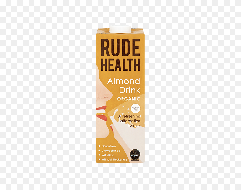 600x600 Almond Drink Rude Health - Almond PNG