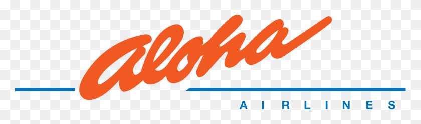 2000x487 Логотип Aloha Airlines - Алоха Png