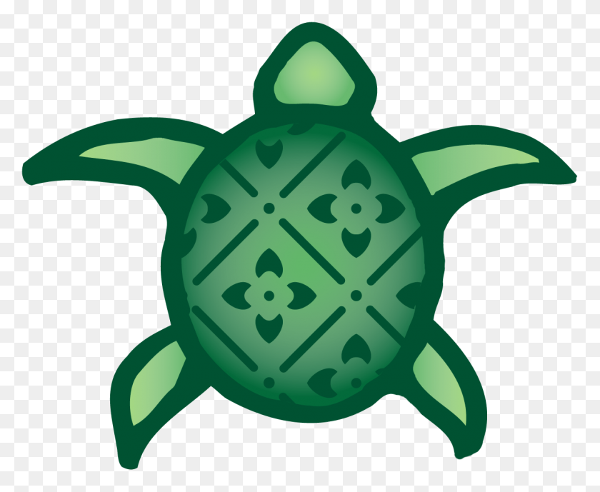 1200x968 Алоха Клипарты - Гавайская Черепаха Клипарт