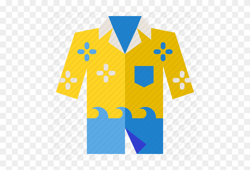 512x512 Алоха, Мода, Гавайи, Гавайи, Значок Рубашки - Гавайская Рубашка Png