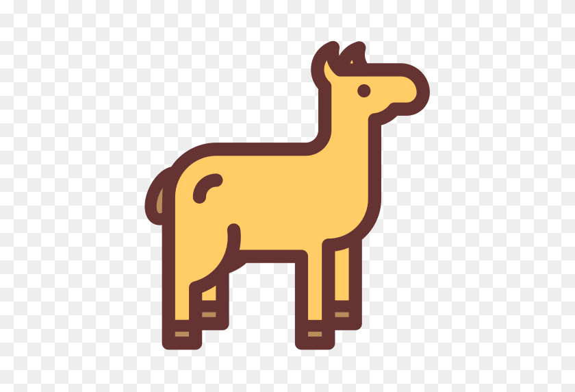 512x512 Alpaca, Multicolor, Lovely Icon With Png And Vector Format - Alpaca PNG