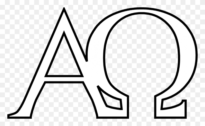 801x471 Alpha And Omega Symbols Alpha And Omega Are The First - Wrestling Clipart Black And White