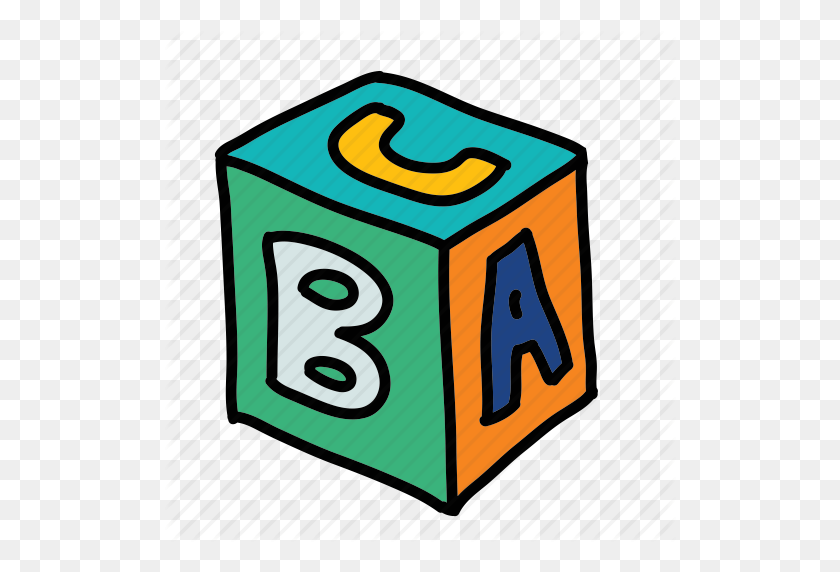 512x512 Alphabet, Baby, Block, Child, Game, Square, Toy Icon - Baby Blocks Clip Art