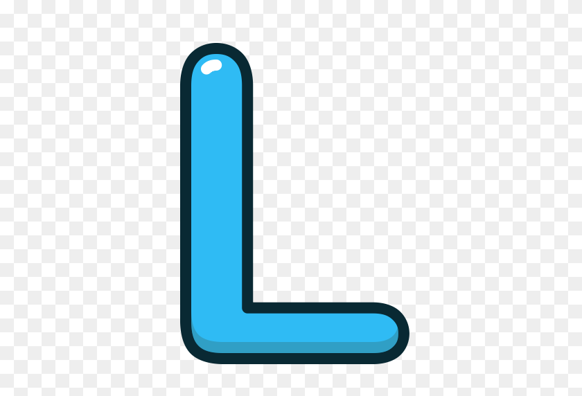 512x512 Значок Алфавита, Синий, L, Буква, Буквы - Буква S Png