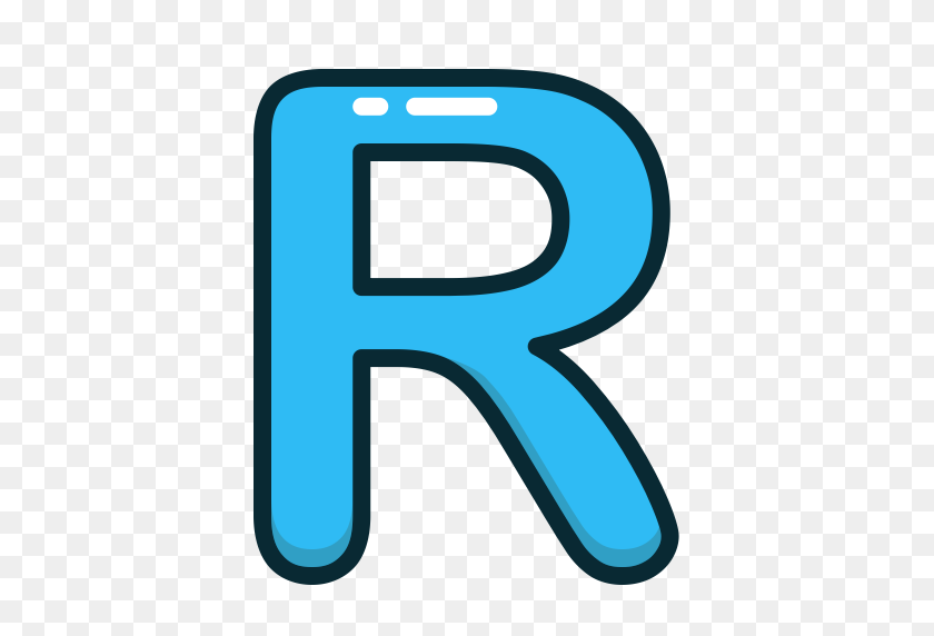 512x512 Alphabet, Blue, Letter, Letters, R Icon - Letter R PNG