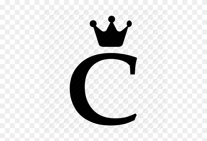 512x512 Алфавит, C, Корона, Английский, Письмо, Королевский Значок - Корона Королевский Png