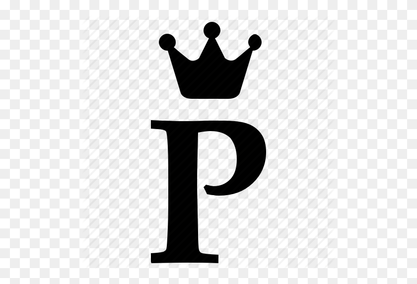 512x512 Алфавит, Корона, Английский, Буква, P, Королевский Значок - Буква P Png