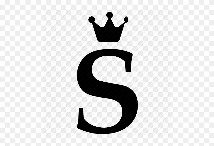 512x512 Alphabet, Crown, English, Letter, Royal, S Icon - Letter S PNG