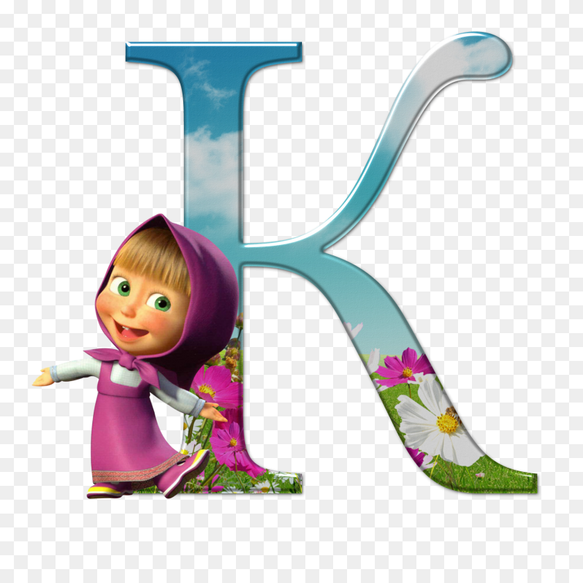 1500x1500 Alphabet In Album - Masha And The Bear PNG
