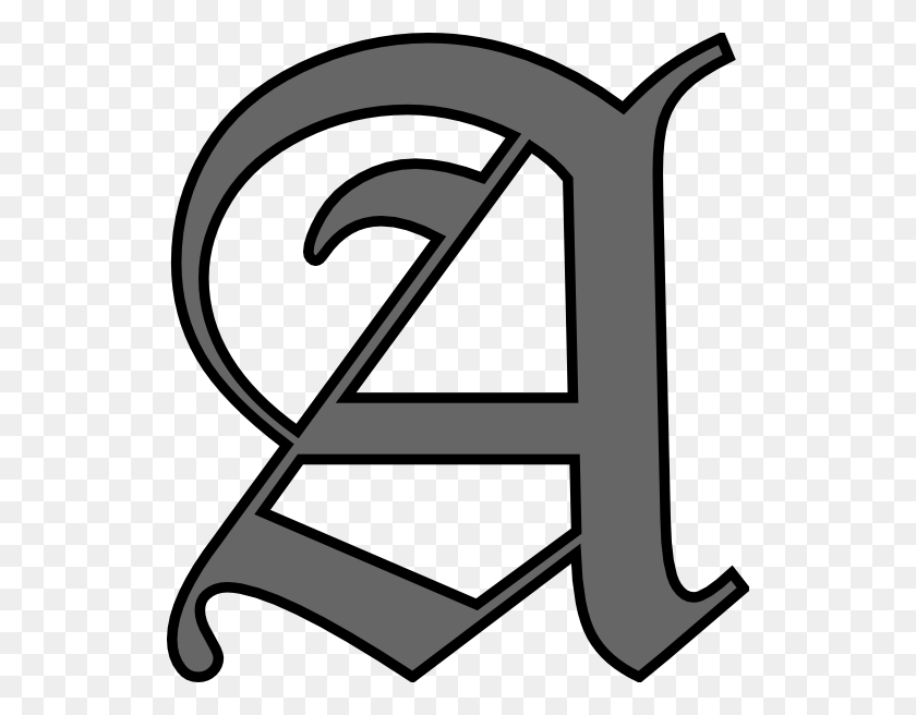534x596 Alphabet Letter A Clip Art - Letter A Clipart