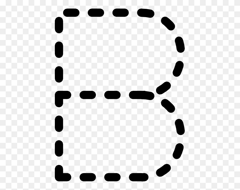 456x605 Alphabet Tracing Letter B Png, Clip Art For Web - Clipart Alphabet Letters