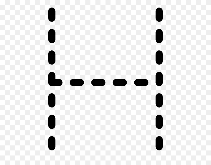 456x598 Alphabet Tracing Letter H Clip Art Free Vector - Letter K Clipart