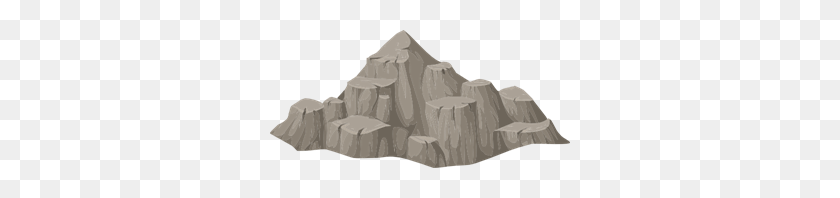 300x138 Alpine Landscape Cone Top Rock Png Clip Arts For Web - Rock PNG