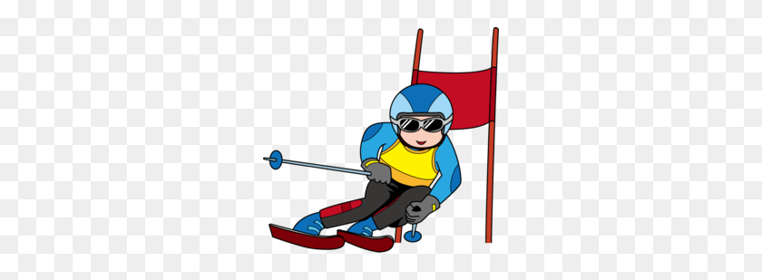 260x249 Alpine Skiing Clipart - Free Skiing Clipart