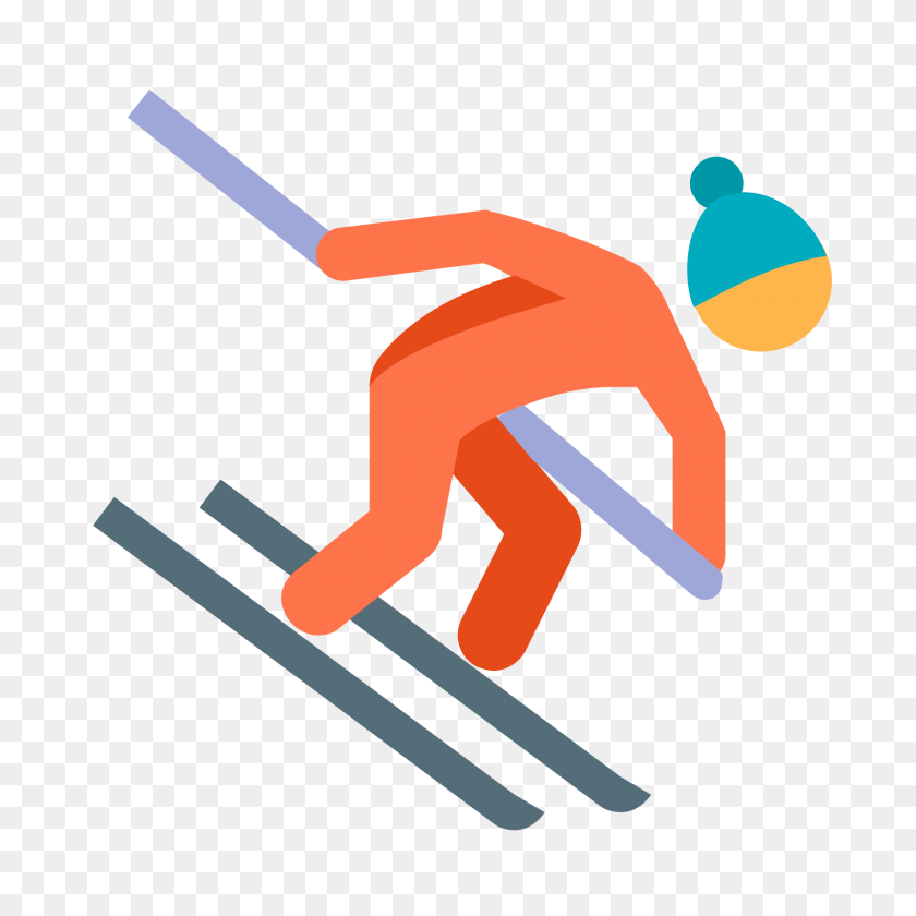 1600x1600 Icono De Esquí Alpino - Esquí Png