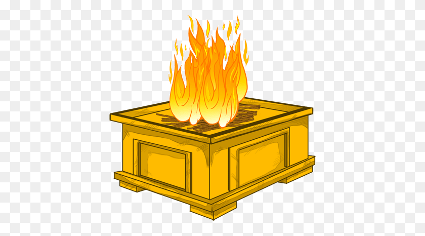 408x406 Altar Transparent Png - Fire Transparent PNG