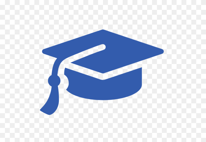 517x517 Alumni Graduation Cap Blue - Graduación Cap 2017 Clipart