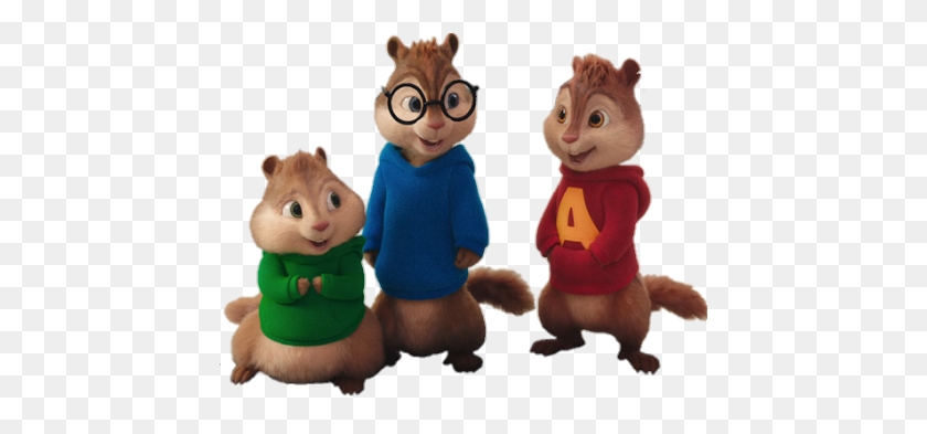 442x333 Alvin And The Chipmunks And Chipettes - Alvin And The Chipmunks PNG