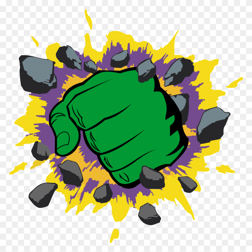 1021x1023 Siempre Enojado En Hulk - Hulk Fist Clipart