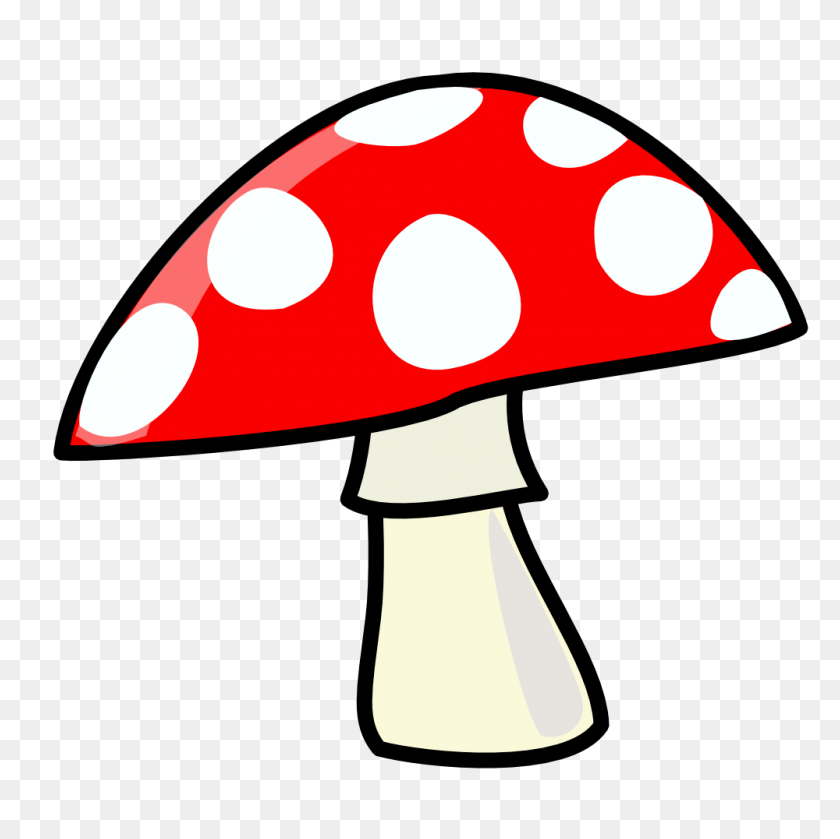 1000x1000 Amanita Muscaria Poisonous And Psychoactive Toadstool Clip Art - Poison Clipart