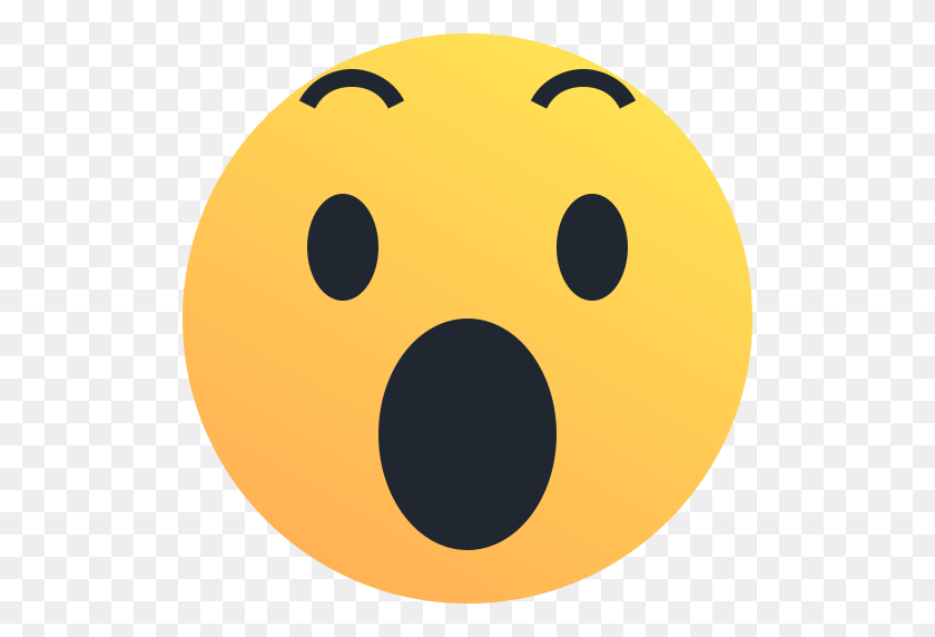 512x512 Asombrar, Emoji, Emoticon, Reacción, Choque, Icono Sorpresa - Smiley Emoji Png