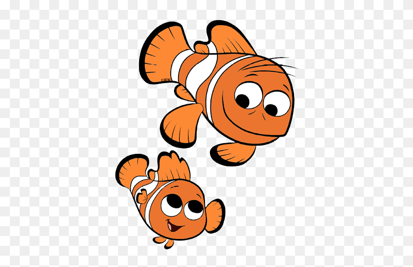 390x483 Dibujos Animados De Nemo Asombrosos - Imágenes Prediseñadas De Buscando A Nemo
