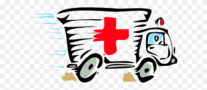 600x306 Ambulance Car Clip Art - Ambulance Clipart