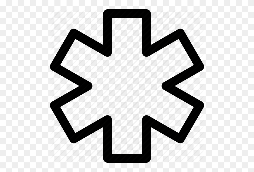 512x512 Скорая Помощь, Здравоохранение, Больница, Медицинский Символ, Значок Символа Спасения - Медицинский Символ Png