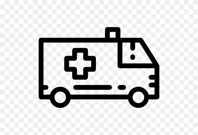 512x512 Ambulance Icon - Ambulance Clipart Black And White