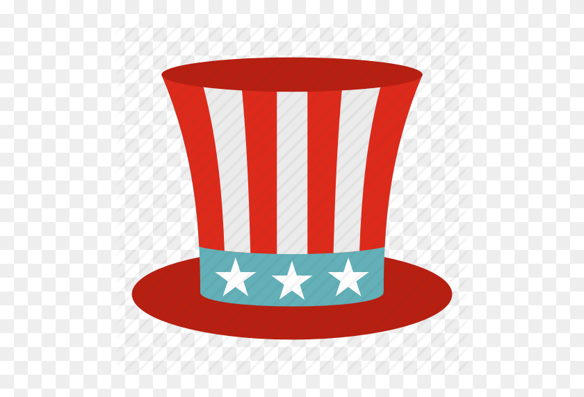 512x512 America, Americano, Celebrar, Celebración, Democracia, Federal - Sombrero Del Tío Sam Png
