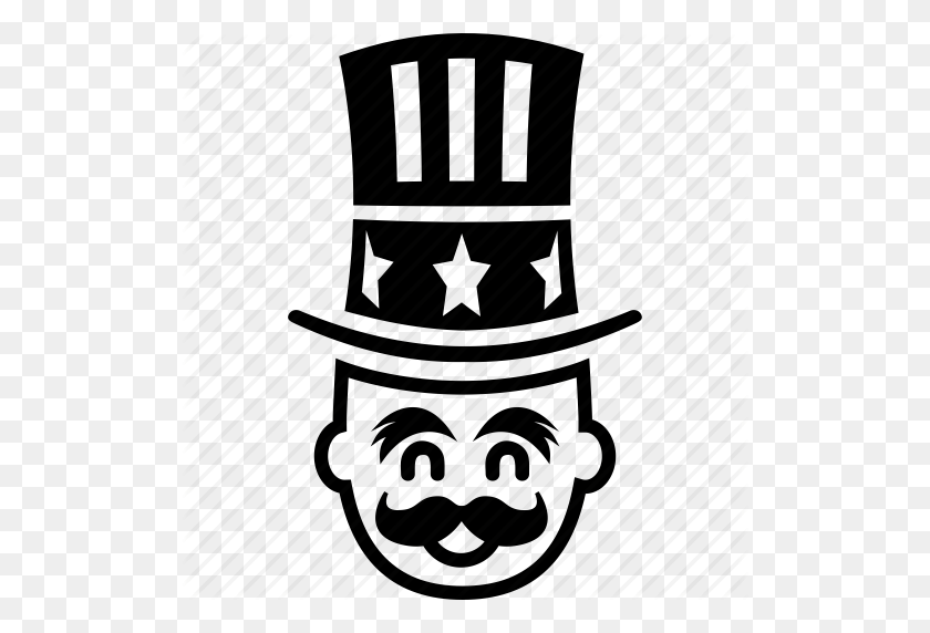 512x512 America, American Goverment, Party, President, Stars, Uncle Sam - Uncle Sam PNG