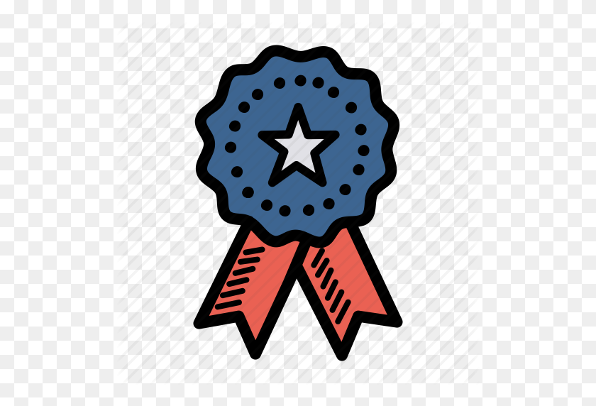 512x512 America, American, Independence Day, July Medal, Patriot - Patriotic Symbols Clip Art