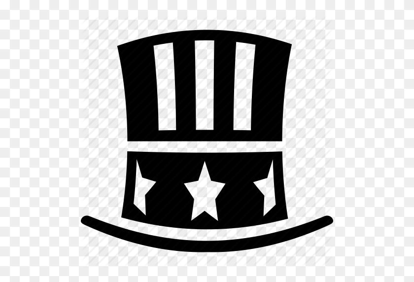 512x512 América, Sombrero, Fiesta, Presidente, Sombrero De Tío Sam, Estados Unidos, Usa - Tío Sam Clipart