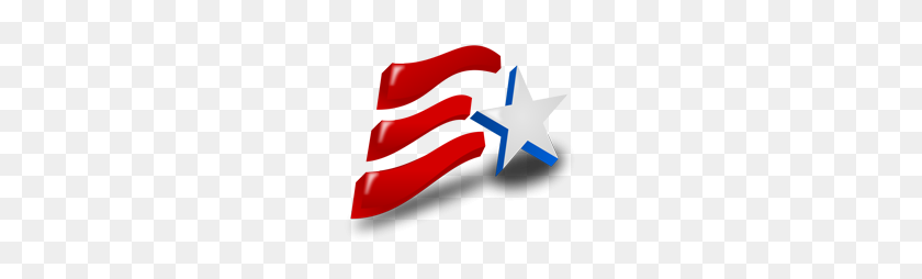 225x194 American Clipart - Red White And Blue Stars Clipart