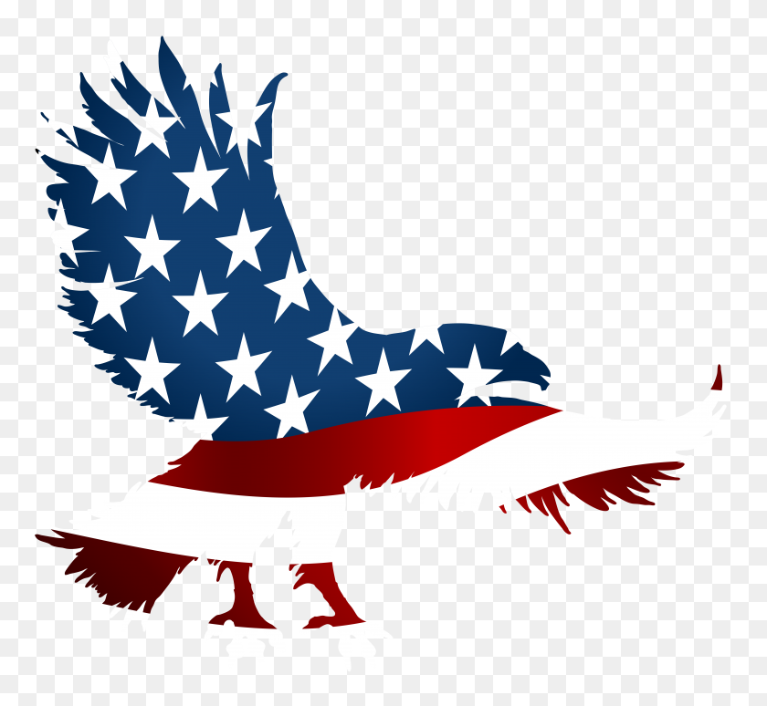 8000x7332 American Eagle Flag Transparent Png Clip Art Gallery - Santa Hat Transparent PNG